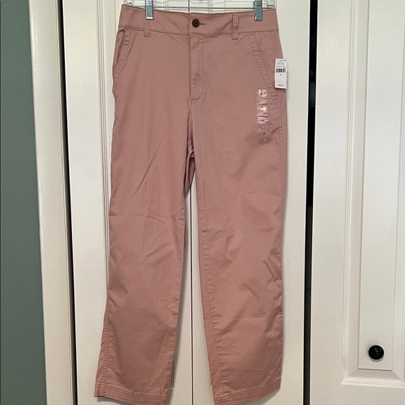 Gap blush pink girlfriend khaki straight-leg chino - Picture 1 of 5